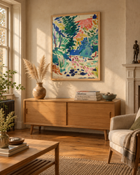 Lifestyle: living room — Upstate New York Greek Revival farmhouse, early 19th century, wide-plank pine floors, deep-set windows and a quiet grandeur