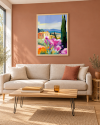 Lifestyle: living room — Detached modern UK family home, open-plan living room, well-lit and considered, Hertfordshire commuter belt, owner-occupied.