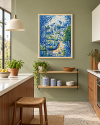 Lifestyle: kitchen — A 1950s LA mid-century single-storey house in Silver Lake, with clean geometry, walnut cabinetry and warm California light flooding a quiet open kitchen.