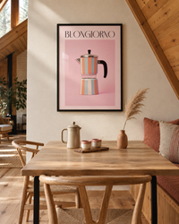 Lifestyle: dining room — A 1970s Catskills A-frame retreat, Upstate New York, with vaulted pine ceilings, wide-plank white oak floors, and a compact dining nook set into the eaves