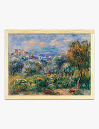 Renoir’s Lush Countryside Art Print Oak