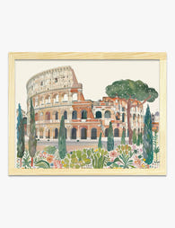 Roman Colosseum Vista Art Print Oak