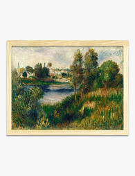Landscape at Vetheuil by Renoir Art Print Oak
