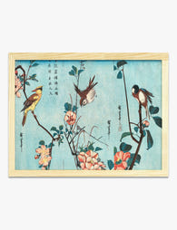 Birds & Blossoms by Hiroshige Art Print Oak