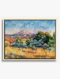 Montagne Sainte Victoire by Renoir Canvas Print Oak