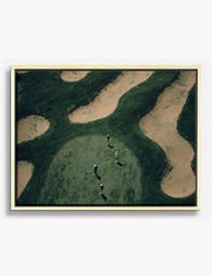 Golf Course Aerial View Canvas Print Oak