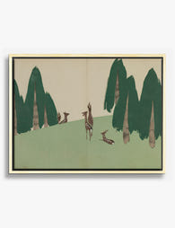 Kasuga Plain by Kamisaka Sekka Canvas Print Oak