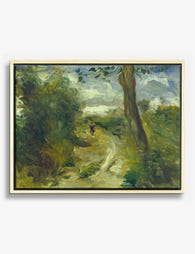 Renoir’s Tranquil Pathway Canvas Print Oak