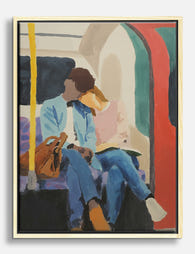 City Commute Connection Canvas Print - Oak