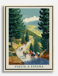 Spanish Cycling Adventure Canvas Print Oak