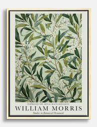 William Morris Botanical Leaves Canvas Print Oak