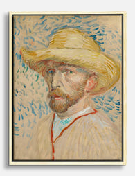 Van Goghs Straw Hat Canvas Print Oak