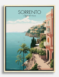 Sorrento Seaside Charm Canvas Print Oak