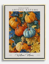William Morris Autumn Pumpkins Canvas Print Oak