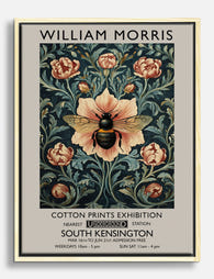 William Morris Bee Blooms Canvas Print Oak