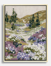 Wildflower Meadow Path Canvas Print Oak