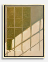 Sunlit Window Shadows Canvas Print Oak