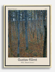 Beech Grove I by Gustav Klimt Canvas Print Oak