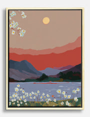 Lienzos de cerezos en flor