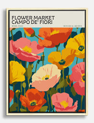 Campo de Fiori Blooms Canvas Print Oak