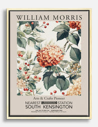William Morris Hydrangea Elegance Canvas Print Oak