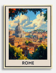 Lienzos impresionistas de Roma