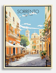 Sunny Sorrento Stroll Canvas Print Oak