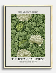 Botanical Heritage Green Canvas Print Oak
