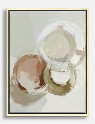 Soft Modern Tabletop Canvas Print Oak