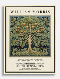 William Morris Tree of Life Canvas Print Oak