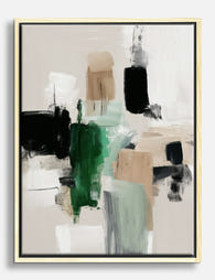 Urban Earth Tones Canvas Print Oak