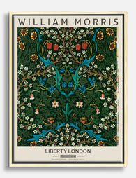 William Morris Floral Elegance Canvas Print Oak