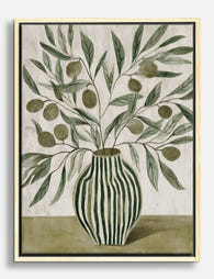 Olive Branch Harmony Canvas Print Oak