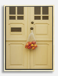 Lisbon Orchard Doorway Canvas Print Oak