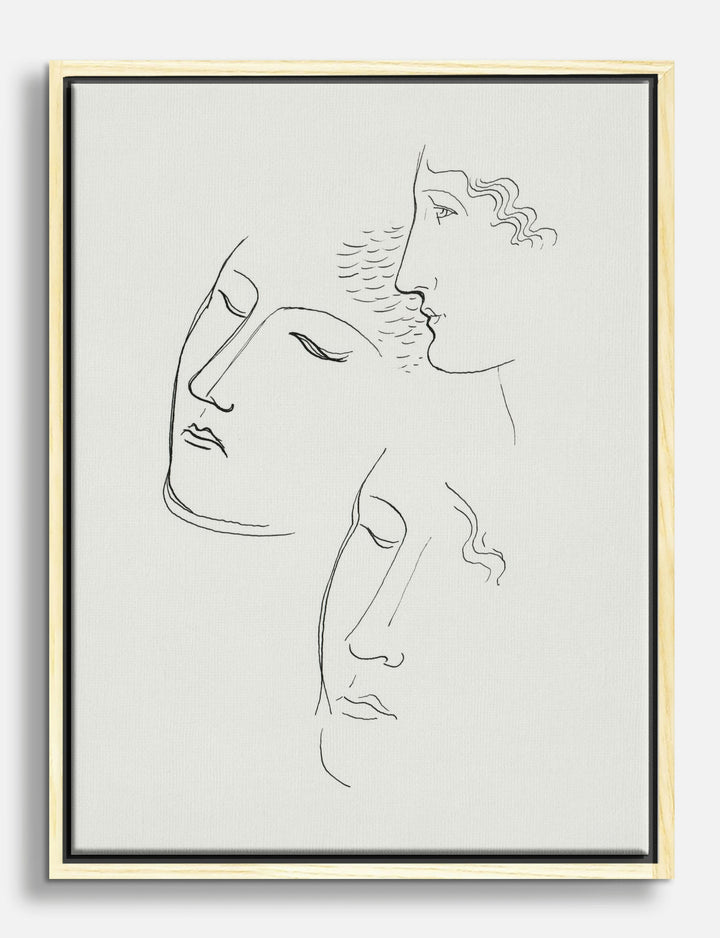 Studio Drawings by Mikulas Galanda Canvas Print Oak