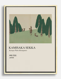 Kasuga Plain by Kamisaka Sekka Canvas Print Oak