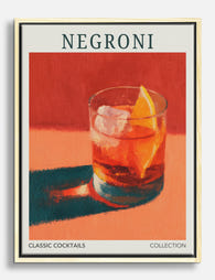 Negroni Sunset Vibes Canvas Print Oak