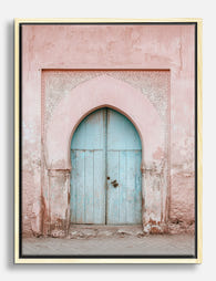 Blush Archway Doorway Canvas Print Oak