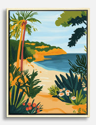 Sienna Coastal Retreat Canvas Print Oak