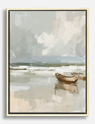 Coastal Reflections Canvas Print Oak