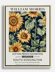 William Morris Sunflowers Canvas Print Oak