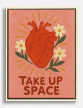 Empower Your Space Canvas Print Oak