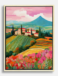 Tuscan Dreamscape Canvas Print Oak