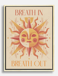 Radiant Sun Mindfulness Canvas Print Oak