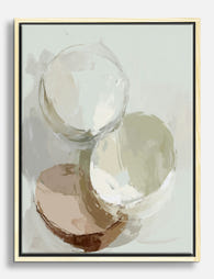 Soft Neutral Still Life Canvas Print Oak