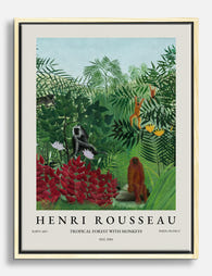 Rousseaus Jungle Harmony Canvas Print Oak