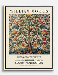 William Morris Tree of Life Canvas Print Oak