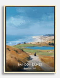 Coastal Golf Serenity Canvas Print Oak