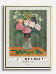 Henri Rousseaus Floral Elegance Canvas Print Oak