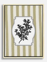 Rustic Thyme Botanical Canvas Print Oak